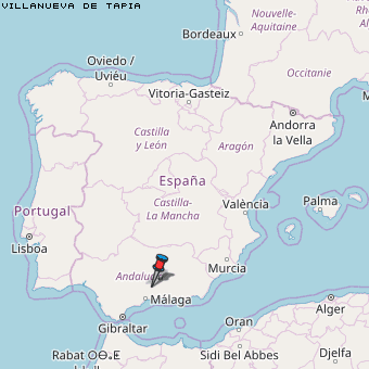 Villanueva de Tapia Karte Spanien