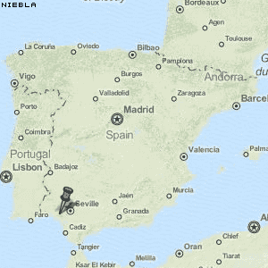 Niebla Karte Spanien