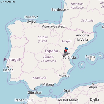 Landete Karte Spanien
