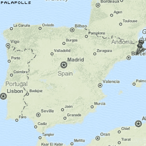 Palafolls Karte Spanien