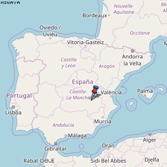 Minaya Karte Spanien