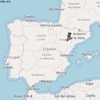 Gelsa Karte Spanien