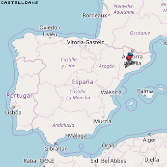 Castelldans Karte Spanien