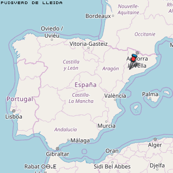 Puigverd de Lleida Karte Spanien