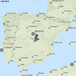 Yepes Karte Spanien
