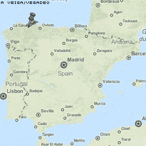 A Veiga/Vegadeo Karte Spanien