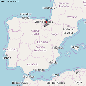 San Asensio Karte Spanien