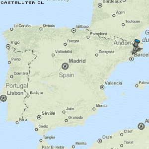 Castellterçol Karte Spanien