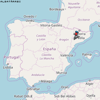 Albatàrrec Karte Spanien