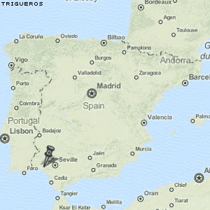 Trigueros Karte Spanien