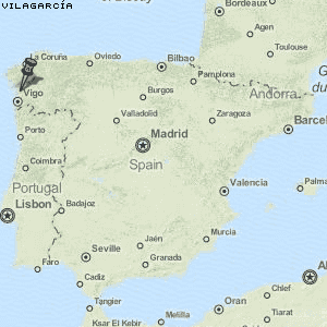 Vilagarcía Karte Spanien