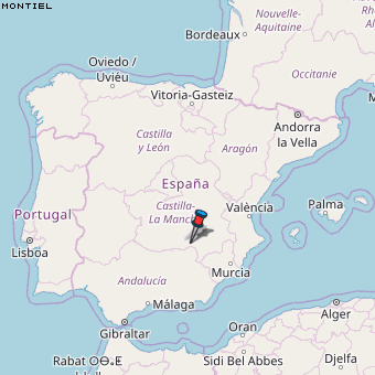 Montiel Karte Spanien