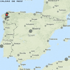Caldas de Reis Karte Spanien