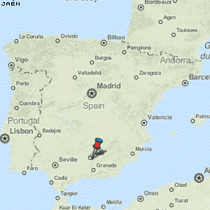Jaén Karte Spanien