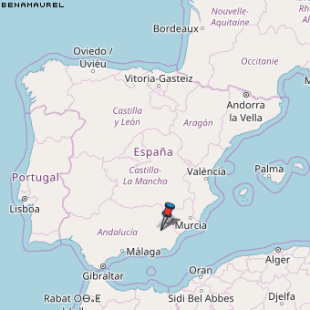 Benamaurel Karte Spanien