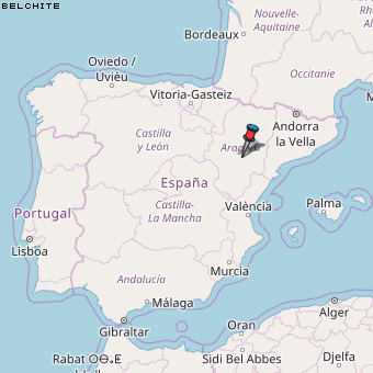 Belchite Karte Spanien