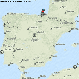 Amorebieta-Etxano Karte Spanien