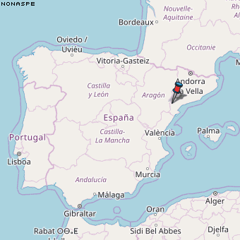 Nonaspe Karte Spanien