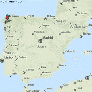 Portobravo Karte Spanien