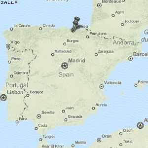Zalla Karte Spanien