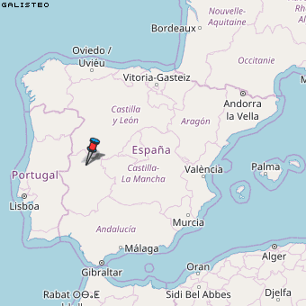 Galisteo Karte Spanien