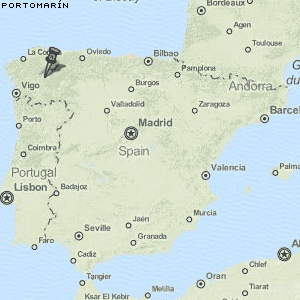 Portomarín Karte Spanien