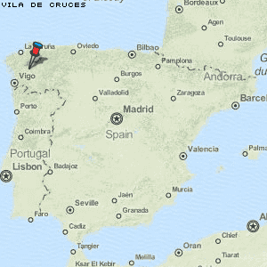 Vila de Cruces Karte Spanien