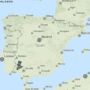 Alosno Karte Spanien