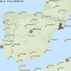 els Pallaresos Karte Spanien
