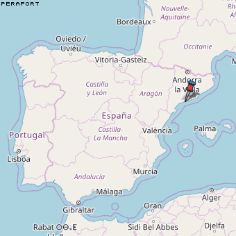 Perafort Karte Spanien