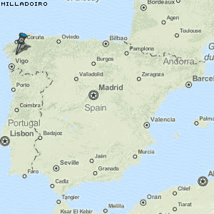 Milladoiro Karte Spanien