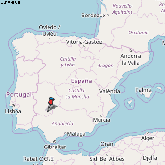 Usagre Karte Spanien