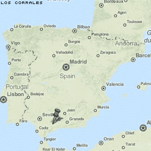 Los Corrales Karte Spanien