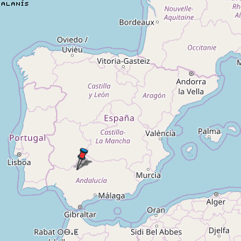 Alanís Karte Spanien