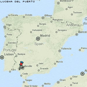 Lucena del Puerto Karte Spanien