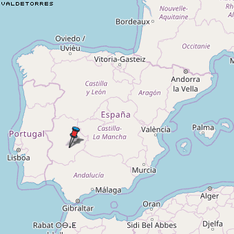 Valdetorres Karte Spanien