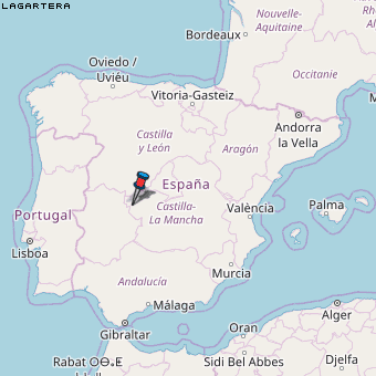 Lagartera Karte Spanien