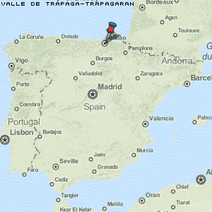 Valle de Trápaga-Trapagaran Karte Spanien