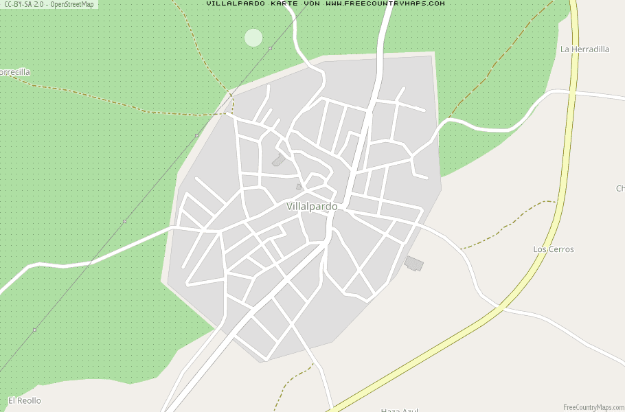 Karte Von Villalpardo Spanien