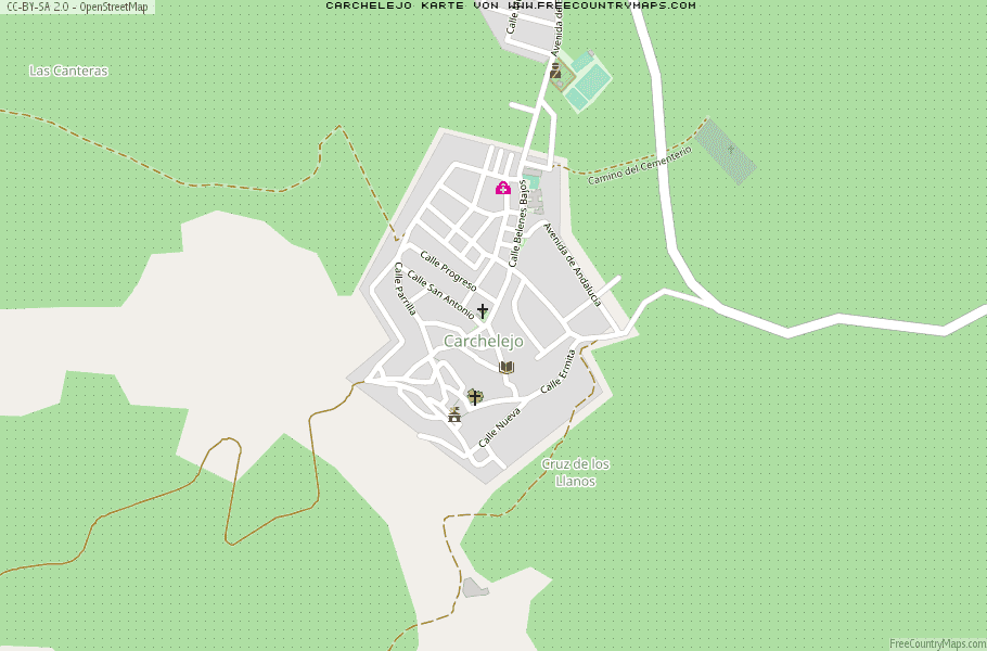Karte Von Carchelejo Spanien