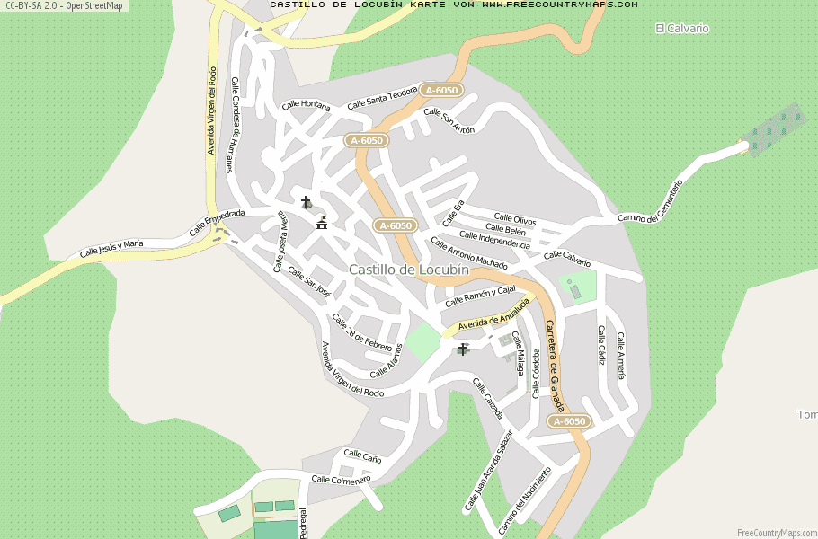 Karte Von Castillo de Locubín Spanien