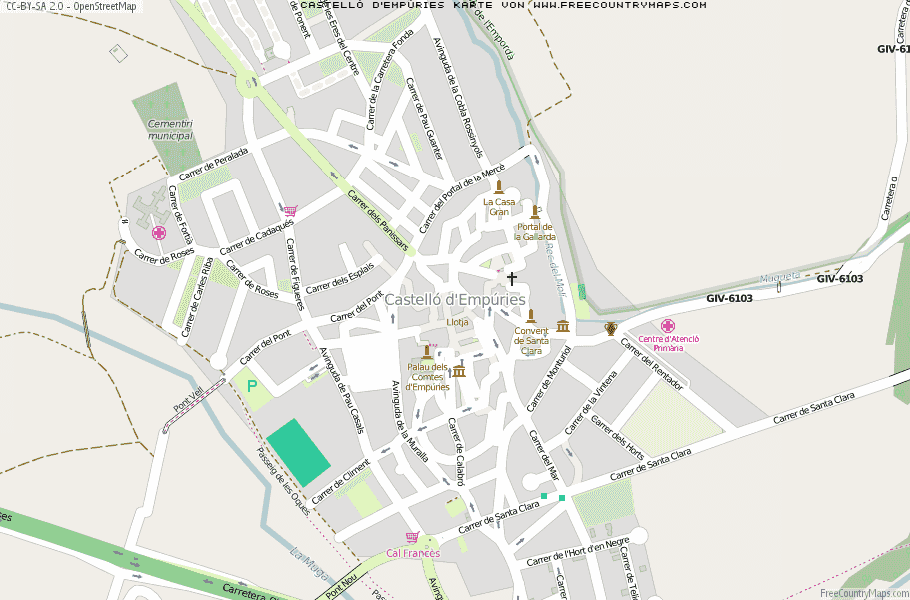 Karte Von Castelló d