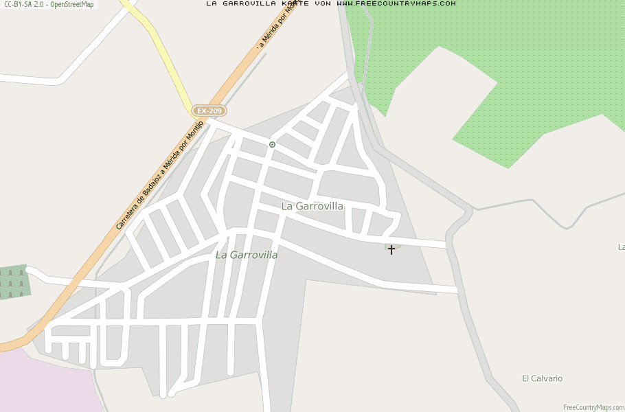 Karte Von La Garrovilla Spanien