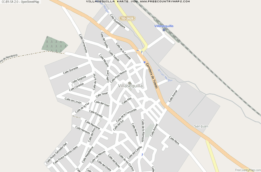 Karte Von Villasequilla Spanien