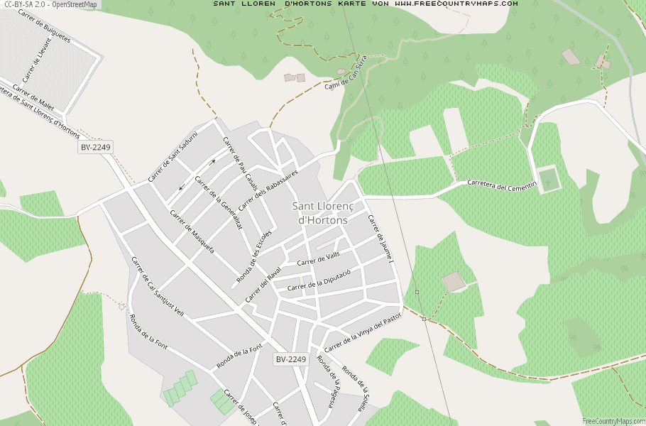 Karte Von Sant Llorenç d