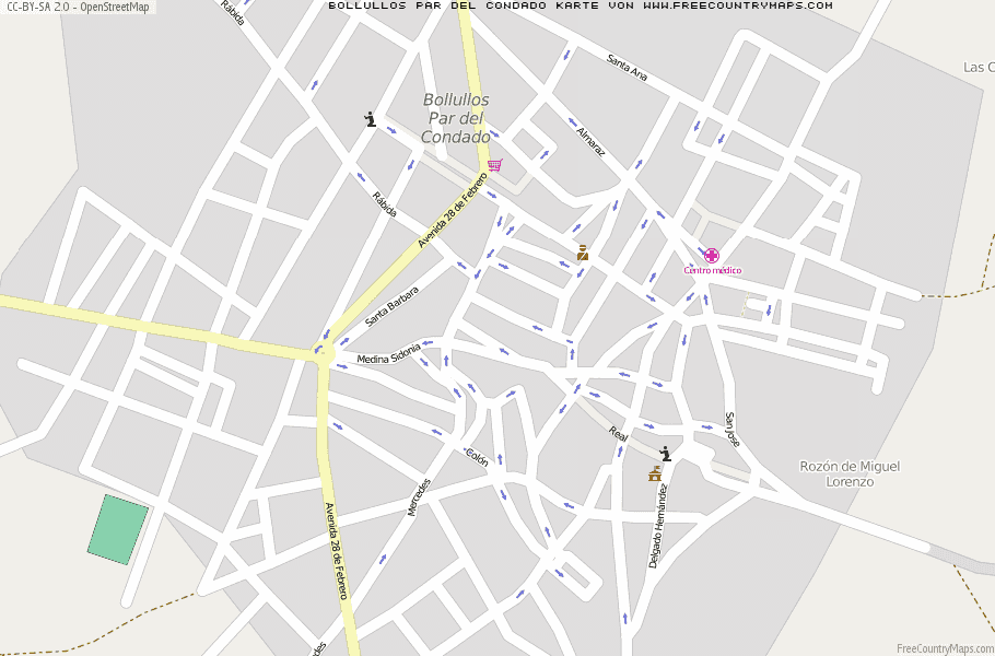 Karte Von Bollullos Par del Condado Spanien