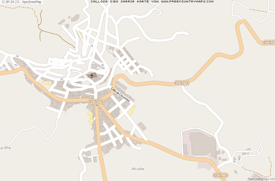Karte Von Callosa d