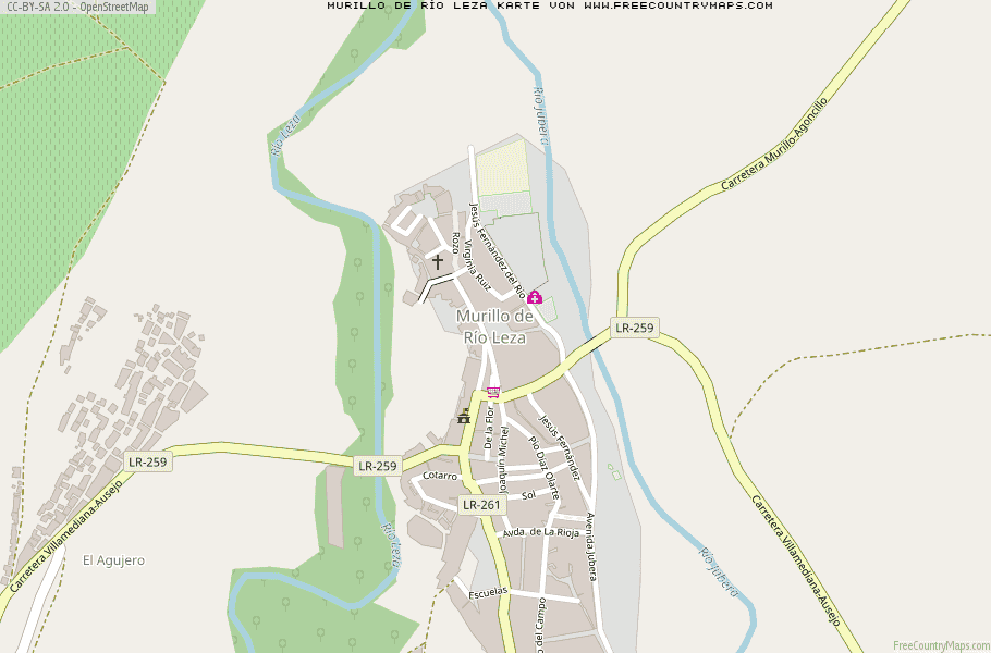 Karte Von Murillo de Río Leza Spanien