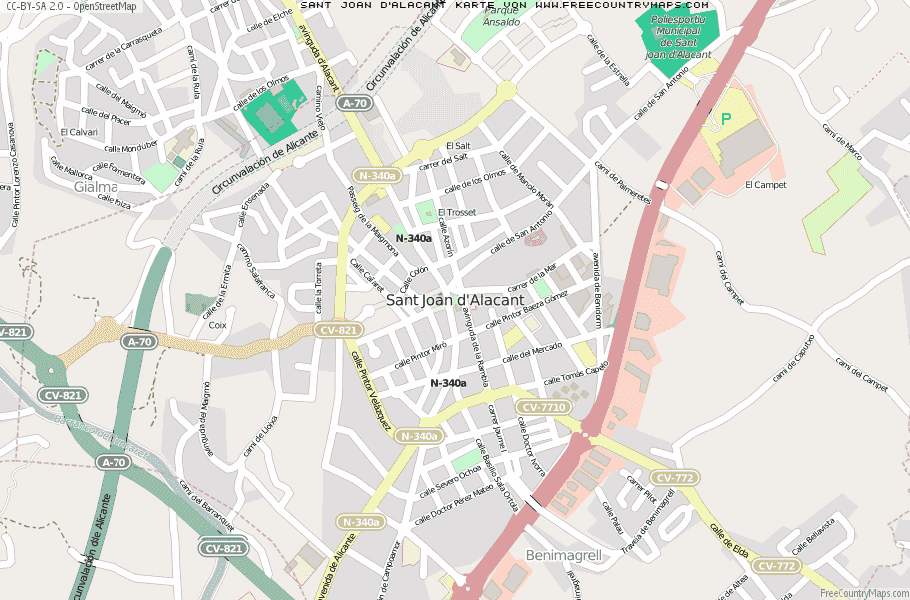 Karte Von Sant Joan d