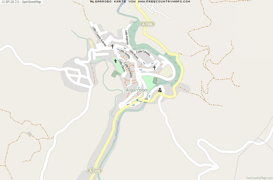 Karte Von Algarrobo Spanien